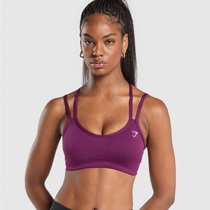 Gymshark Plum Seamless Strappy Sports Bra